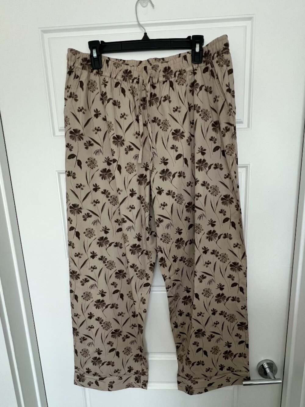 Haven Well Within Organic Cotton Floral Pants Womens Size Large Pockets NWT